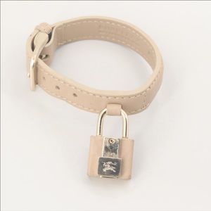 Burberry Leather Padlock bracelet.
